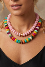 Load image into Gallery viewer, Resin Beaded Stackable Chain Necklace
