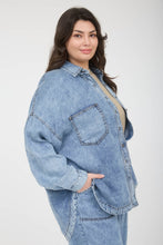 Load image into Gallery viewer, PLUS Washed Chambray Button Down
