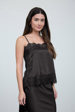 Load image into Gallery viewer, Satin Lace Trim Detail Cami
