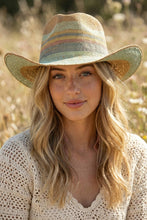 Load image into Gallery viewer, Spring Hue Sun Raffia Hat
