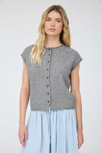Load image into Gallery viewer, Raw Edge Sleeveless Lightweight Cardigan
