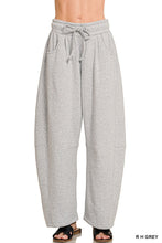 Load image into Gallery viewer, Fleece Barrel Leg Sweatpants
