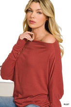 Load image into Gallery viewer, Hacci Dolman Sleeve Boat Neck Top
