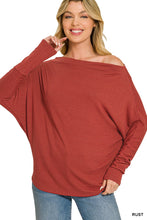 Load image into Gallery viewer, Hacci Dolman Sleeve Boat Neck Top
