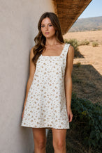 Load image into Gallery viewer, Floral Front Seam Sleeveless Denim Mini

