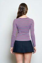 Load image into Gallery viewer, Stripe Button Down Top
