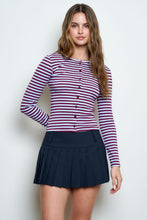 Load image into Gallery viewer, Stripe Button Down Top
