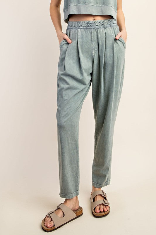 MINERAL WASHED CHIC JOGGER PANT (part of a set)