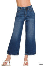 Load image into Gallery viewer, Cropped Wide Leg Denim Pants
