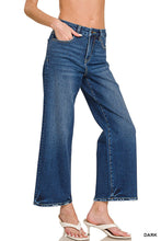 Load image into Gallery viewer, Cropped Wide Leg Denim Pants
