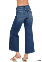 Load image into Gallery viewer, Cropped Wide Leg Denim Pants
