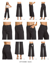 Load image into Gallery viewer, High Rise Wide Leg Pintuck Denim Pants
