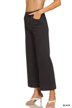 Load image into Gallery viewer, High Rise Wide Leg Pintuck Denim Pants

