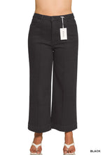 Load image into Gallery viewer, Plus High Rise Wide Leg Pintuck Denim Pa
