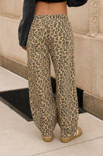 Load image into Gallery viewer, Leopard Print Drawstring Parachute Pants
