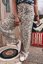 Load image into Gallery viewer, Zebra Print Western High Waist Pocket Fu
