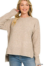Load image into Gallery viewer, Wool Blend Stitch Detailed Hi-low Sweate
