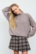 Load image into Gallery viewer, Center Seam Mock Neck Relaxed Pullover S
