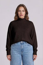 Load image into Gallery viewer, Plus Center Seam Mock Neck Relaxed Sweat
