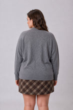 Load image into Gallery viewer, Plus Center Seam Mock Neck Relaxed Sweat
