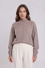 Load image into Gallery viewer, Plus Center Seam Mock Neck Relaxed Sweat
