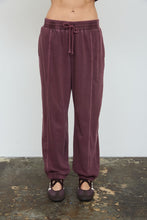 Load image into Gallery viewer, Drawstring Front Seam Elastic Cuff Lounge pants (part of a set)
