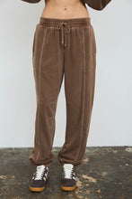 Load image into Gallery viewer, Drawstring Front Seam Elastic Cuff Lounge pants (part of a set)
