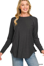 Load image into Gallery viewer, Cotton Slub Jersey Long Sleeve Tee Shirt
