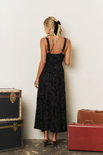 Load image into Gallery viewer, Burnout Floral Square Neck Midi Dress
