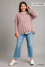 Load image into Gallery viewer, PLUS Cuffed Long Sleeve Chenille Cable K
