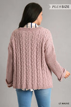 Load image into Gallery viewer, PLUS Cuffed Long Sleeve Chenille Cable K
