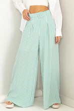 Load image into Gallery viewer, HIGH-WAISTED STRIPE-PRINT FLARED PANTS
