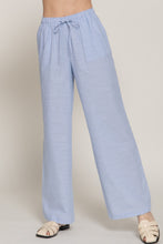 Load image into Gallery viewer, Elastic Waist Y/d Stripe Gauze Long Pant
