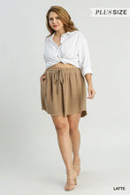 Load image into Gallery viewer, PLUS High Waist High Low Fringe Hem Skir
