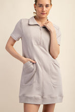 Load image into Gallery viewer, Plus French Terry Short Sleeve Quarter Z
