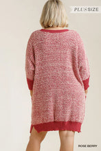 Load image into Gallery viewer, PLUS 3/4 Sleeve Sweater Dress and Ribbed
