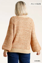 Load image into Gallery viewer, PLUS Popcorn Sweater with Ribbed Hem

