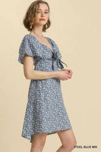 Load image into Gallery viewer, Floral Print Dress and Smocked Cut Out B
