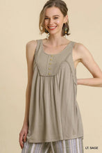 Load image into Gallery viewer, Sleeveless Mixed Waffle Knit Tunic
