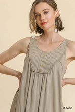 Load image into Gallery viewer, Sleeveless Mixed Waffle Knit Tunic
