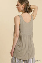 Load image into Gallery viewer, Sleeveless Mixed Waffle Knit Tunic
