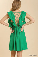 Load image into Gallery viewer, Poplin Sleeveless Back Crossover Strap Dress
