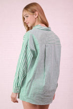 Load image into Gallery viewer, Striped Oversized Comfy Shirt Top &amp; Short SET
