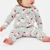 Baby PJ Onsie Santa Baby Stripes