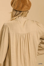 Load image into Gallery viewer, [K6230] Stone Wash Eyelet Detail Button Down Dre
