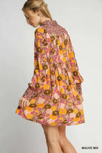 Load image into Gallery viewer, Floral Print Collared Mini Dress
