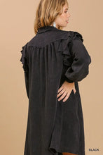 Load image into Gallery viewer, Snow Washed Ruffle Sleeve Dress
