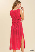 Load image into Gallery viewer, Sweater Knit V-Neck Slip Dress with Side
