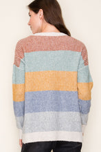 Load image into Gallery viewer, RIBBED MULTI COLOR BLOCK CREW NECK LONG
