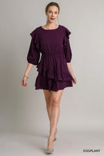 Load image into Gallery viewer, Asymmetrical Tiered Dress with Ruffle 3/
